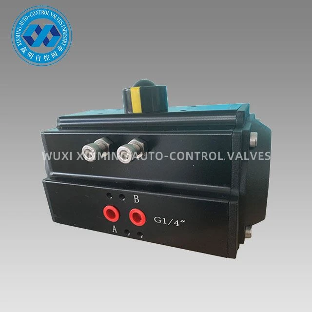 Tag Nrho Dub Txhuas Rack Thiab Pinion Pneumatic Actuator