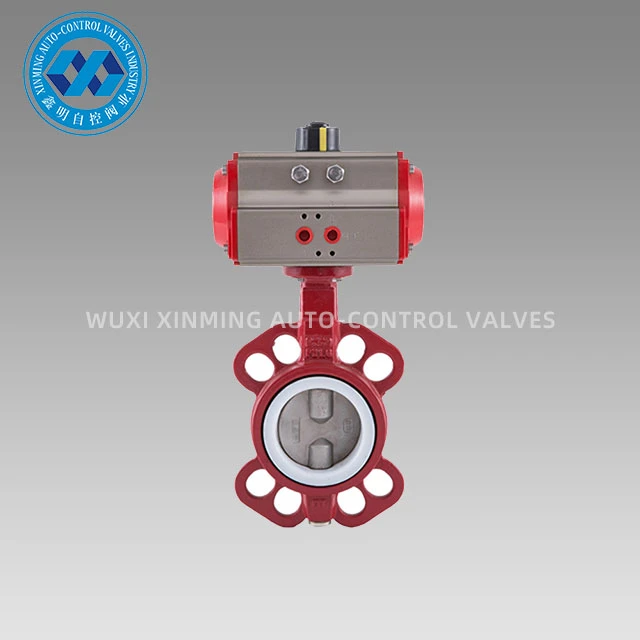 Penumatic Actuator Ductile Hlau Wafer Npauj Npaim Valve