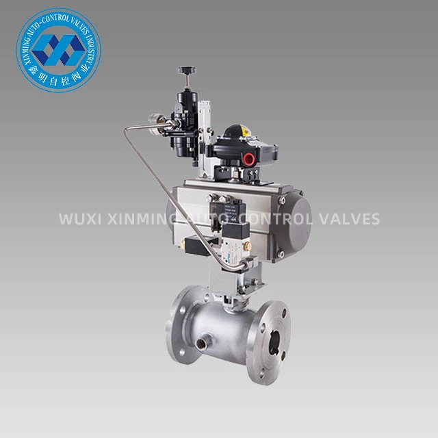 Pneumatic Actuator Jacketed Flange Ball Vavle