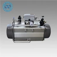 Ob chav Acting Khib Thiab Pinion Pneumatic Actuator