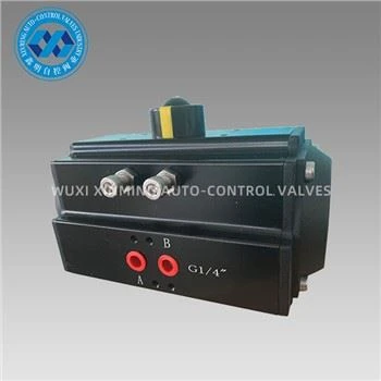 Tag Nrho Dub Txhuas Rack Thiab Pinion Pneumatic Actuator