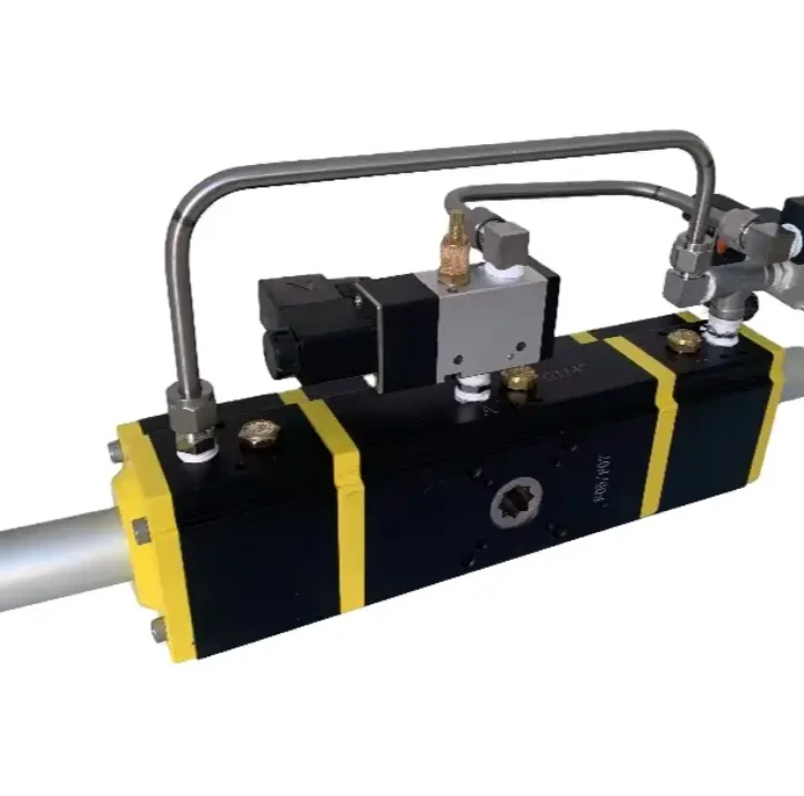 2 Kev Pob Pob Valve Peb theem Pneumatic Actuator
