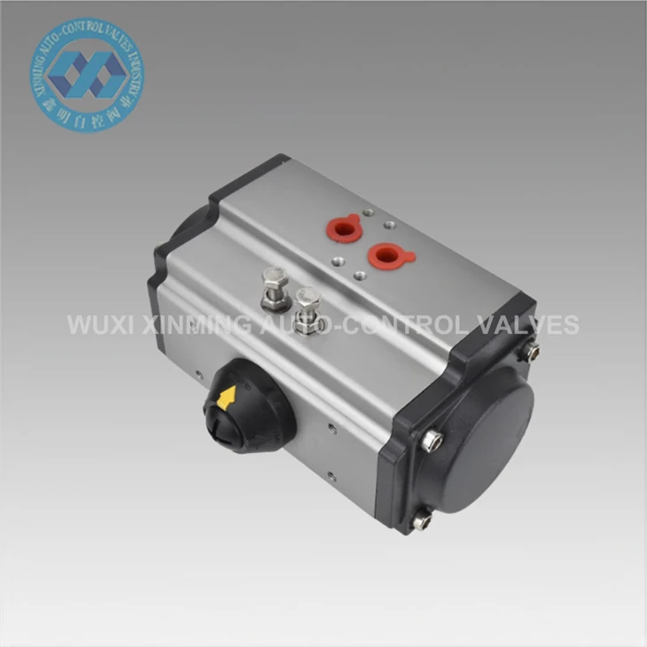 Nyob rau ntawm GT Series thiab ob chav ua pneumatic npauj npaim valve Actuator 90 degreg sib hloov