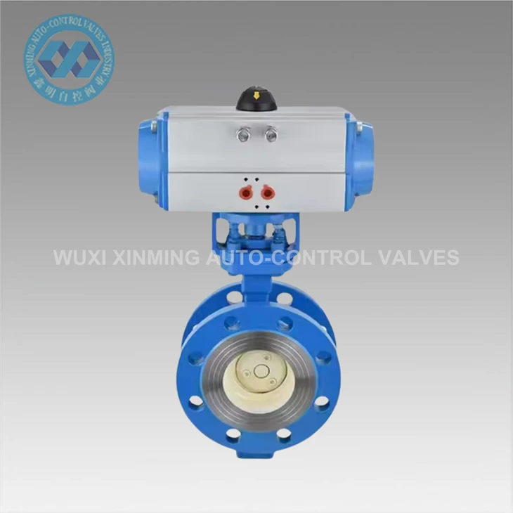 Cov Pneumatic Flanged Npauj Npaim Valve Cov Kev Cai Ua Haujlwm Zoo