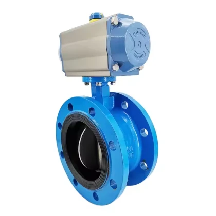 Factory- ncaj qha Pneumatic Ob Chav Eccentric Flange Npauj Npaim Valve