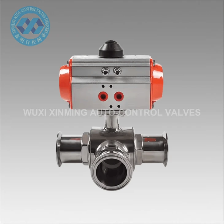 Zoo Pneumatic Peb Txoj Kev Pob Valve