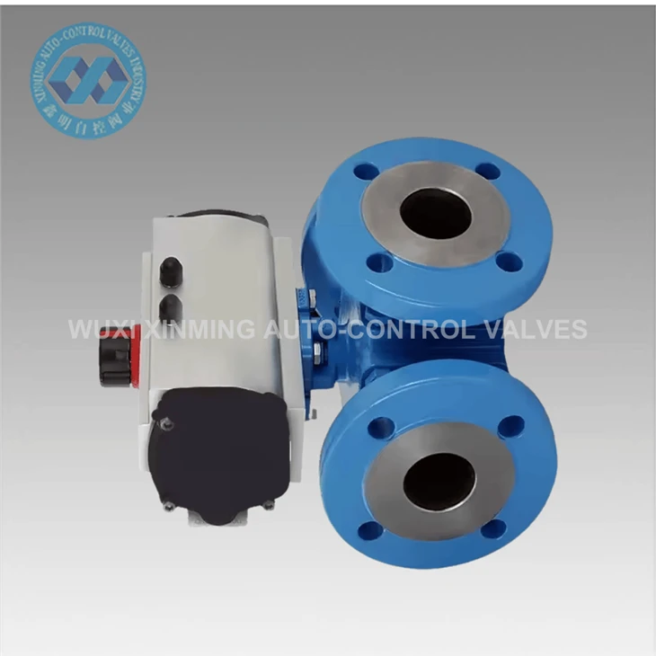 Siab Zoo Peb-Txoj Kev Pneumatic Pob Valve