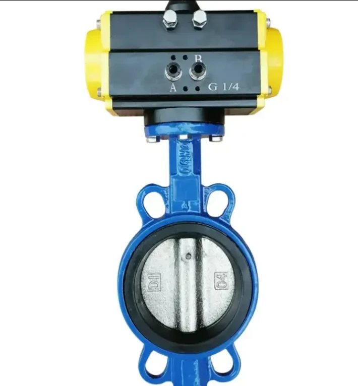 Tshiab Tuaj Txog Pneumatic Stainless Wafer Rafe Valve