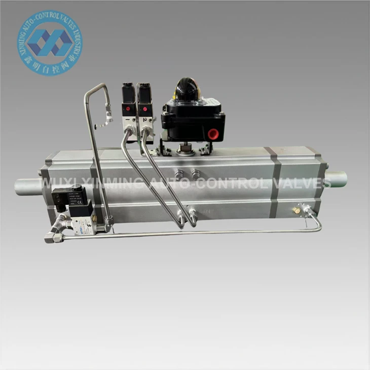 Aluminium Alloy peb txoj hauj lwm 0 degree 45 degree 90 degree ntawm Adminial Actuator