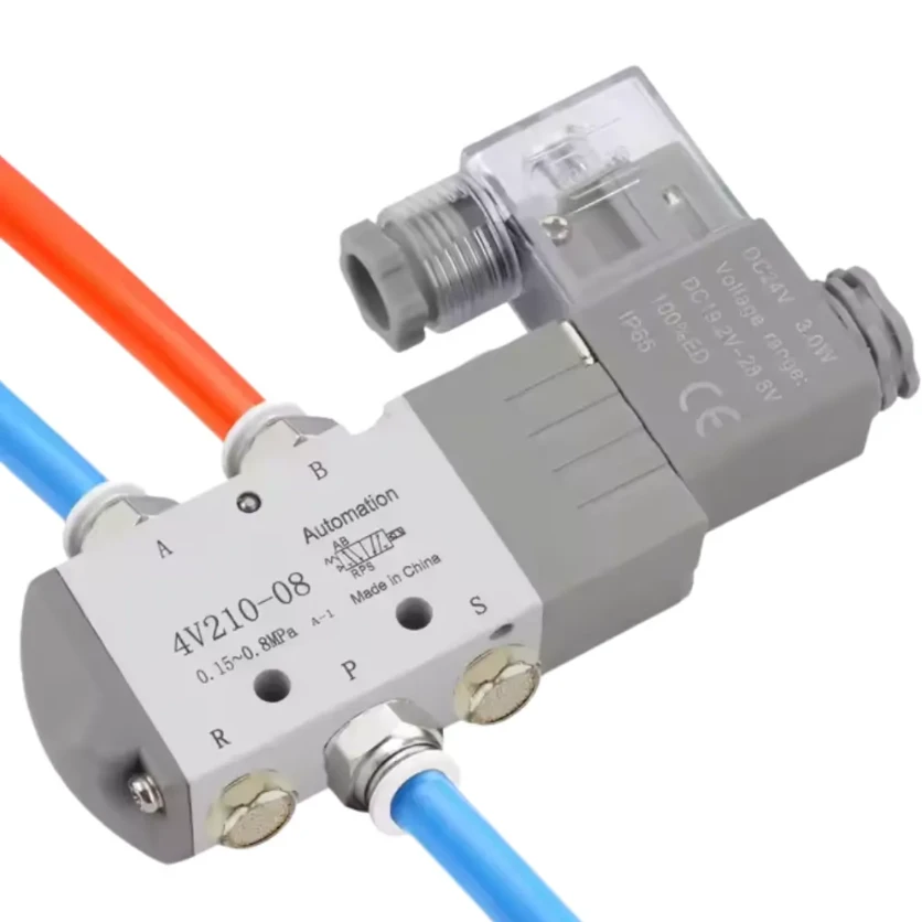 Kev Lag Luam Wholesale Precision Flow Control Pneumatic Solenoid Valve Nrog Accessories