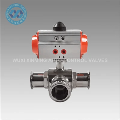 Zoo Pneumatic Peb Txoj Kev Pob Valve
