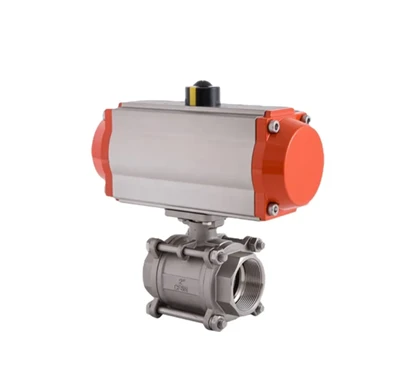 Npt yam khoom pneumatic actuav pob valve|CE / ATEX ntawv pov thawj
