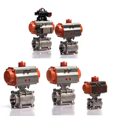 Xov xob pneumatic sab hauv cov xov stainless hlau {}} pcs pneumatic bi-directional pob Valve