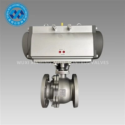 Pneumatic Actuator Hlau - mus rau - hlau Flange Pob Valve