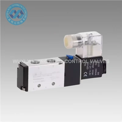 Pneumatic Solenoid Valve 5 Txoj Kev {1} Txoj Kev Tswj Huab Cua 12V 24V 220V