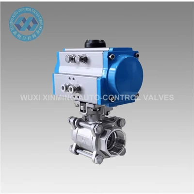 Pneumatic Xov Txiav Stainless Hlau Pob Valve
