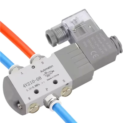 Kev Lag Luam Wholesale Precision Flow Control Pneumatic Solenoid Valve Nrog Accessories