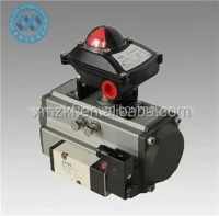 Valve agtom pneumatic Lub tog raj kheej Actuator nrog Actuator txoj hauj lwm taw qhia thiab Airtac Solenoid Valve
