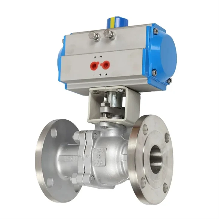 Stainless hlau Flanged Pob Valve