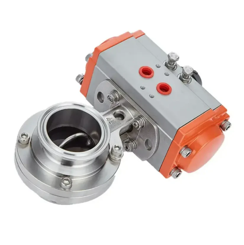 Wafer tu siab tus accienic Qib Actum Pneumatic Npauj Npaim Valve